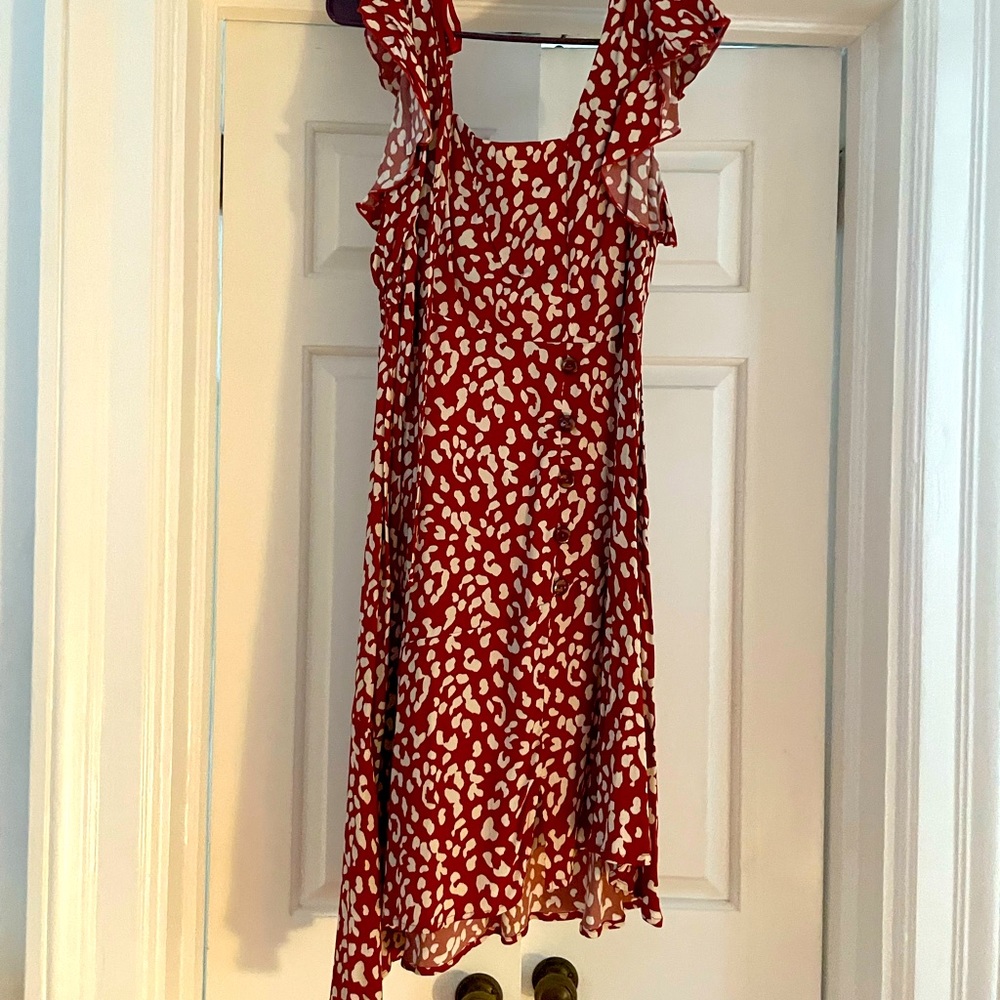 Animal print shift dress